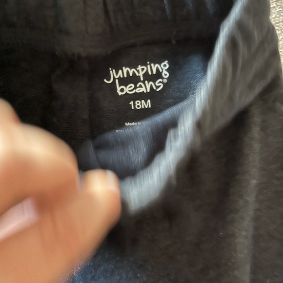 2 Pairs of 18- Month Baby Sweatpants: Navy with Side Pockets & Dark Gray Joggers - Picture 4 of 5